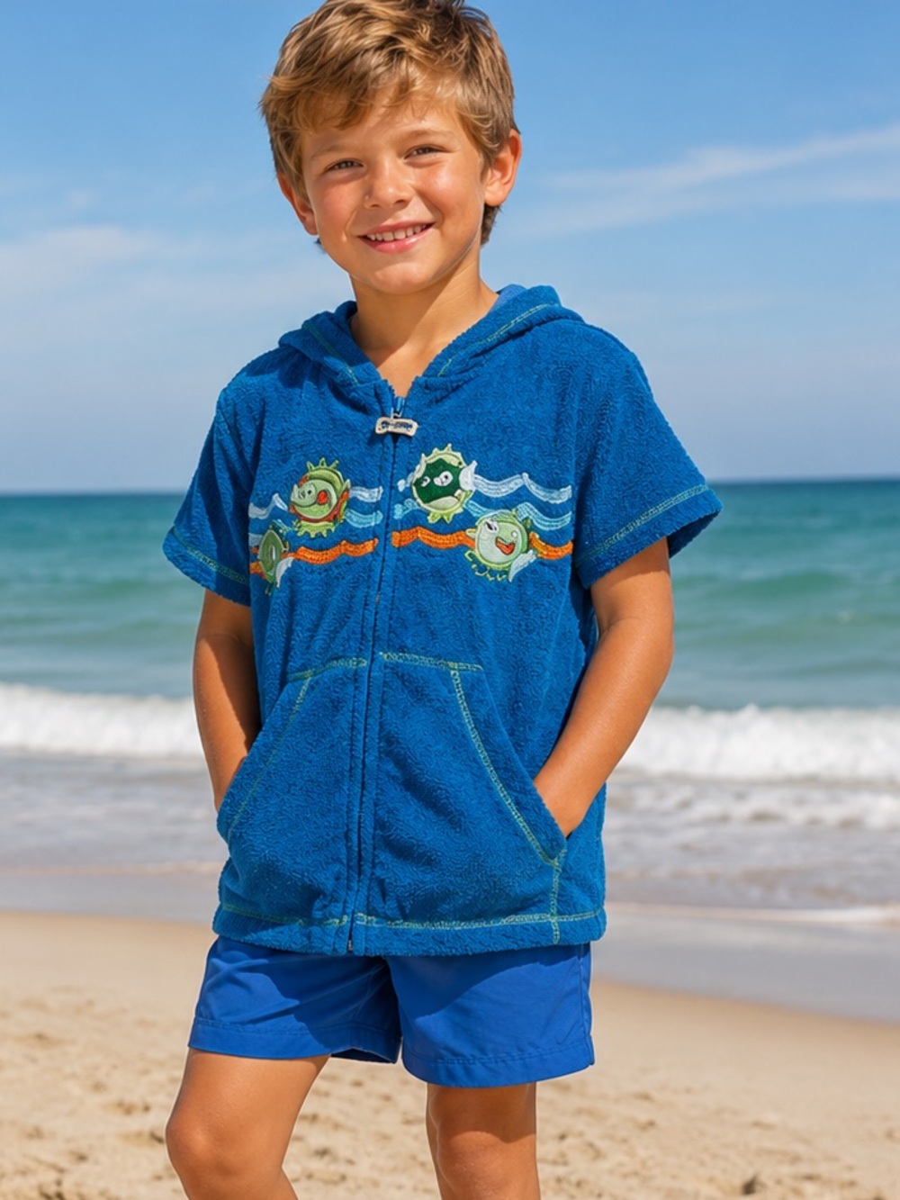 Y2K 2000s Baby Beach Hoodie Cover /B. t Kids 24months